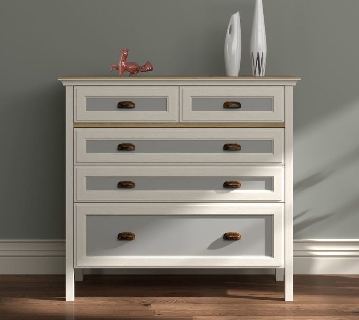 Hanah Home Cómoda FRN-21013 en Crema, Roble y Gris Hanah Home Cómoda FRN-21013 en Crema, Roble y Gris